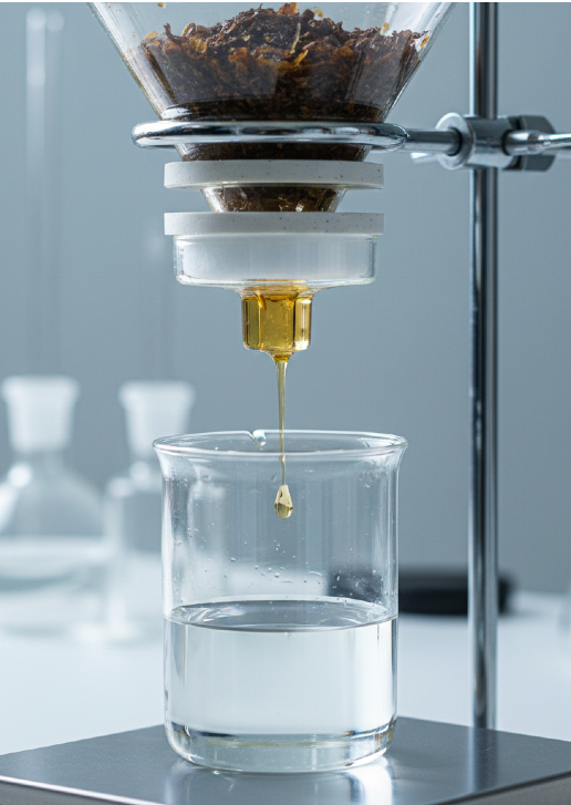 gambir serum being made into spray